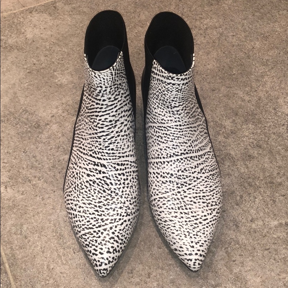 United Nude Black & White Booties